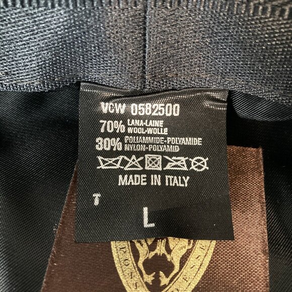 Cavanagh Black Newsboy Cap Hat, Size Large, Wool Blend Ear Flaps Snap Brim Italy - Picture 8 of 8